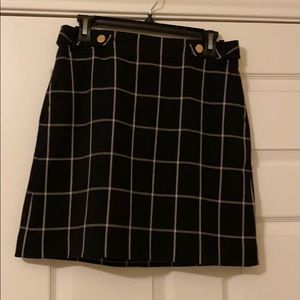 Loft plaid skirt